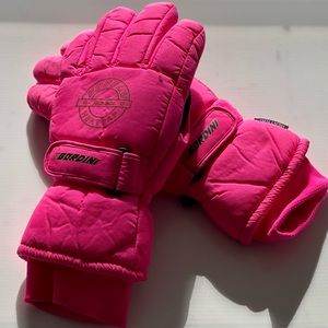 Gordini Vintage Hot Pink Ladies Gloves. Size small